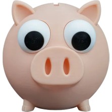 3dprototürk Sevimli Domuz Kumbara - 8 cm Mini Dekoratif Para Kutusu - Masaüstü Tasarruf Figürü ve Eğitici Çocuk Hediyesi