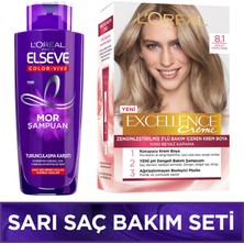 L'Oréal Paris  Sarı Saç Bakım Seti Excellence 8.1