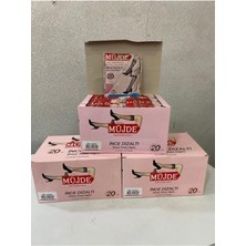 Moya Butik Ince Diz Altı Çorap 24'lü 500 Siyah