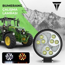 C9 Bumerang 27W Yuvarlak Traktör LED Lamba, Sis Farı ve Çalışma Lambası