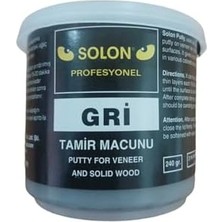 Çok Amaçlı Ahşap Parke Masa Sehpa Çizik Çok Amaçlı Tamir Dolgu Macunu Gri 240 gr