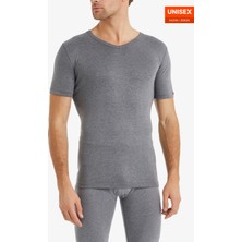 Blackspade Unisex Termal Tişört 2. Seviye 1263 - Gri Melanj