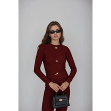 Zerenyus Ottoman alt üst takım bordo