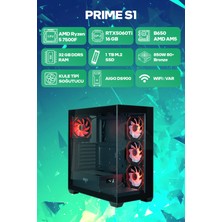 Game Garaj Prime S1 Amd Ryzen 5 7500F 32GB RAM 1TB SSD RTX5060Ti 16GB Freedos Oyuncu OEM Paket