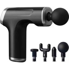 Novytech Şarjlı Masaj Tabancası 4 Başlıklı Mini Masaj Tabancası ve Masaj Aleti