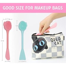 Bolivia's Temizleme Fırçası, Silikon Yüz Bakım Aracı ile Derin Gözenek Arındırma, Çift Taraflı Peeling ve Masaj Desteği, Hassas Ciltler Için Özel Tasarım, Yeşil ve Pembe Renk Alternatifleri