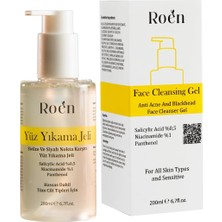 Roen 200ML Yüz Temizleme Jeli Salisilik Asit ve Panthenol ile Sivilce ve Siyah Nokta Karşıtı Etki