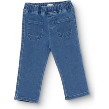 Hellobaby Hellobaby Kız Bebek Denim Pantolon Düğmeli Berry Belle Uzun Paça