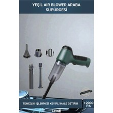 Letsii Yeşil Air Blower Kablosuz Araba Süpürgesi