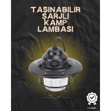 Tgzm Kamp ve Bahçe Için Retro LED Fener – Sıcak Işık Uzun Ömürlü Batarya - TG0012-2RO2K3