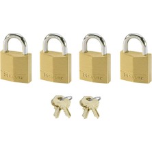 Küçük Asma Kilit Seti [4'lü Paket] [eşzamanlı Kilitleme] 120EURQNOP - Sırt Çantaları, Bavullar, Bilgisayar Çantaları ve Daha Fazlası Için Harika