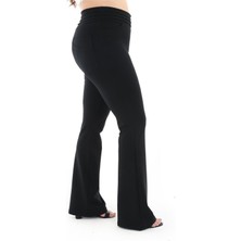 Roxxlen Stradax Kadın Büyük Beden Siyah Büyük Beden Pantolon Kırmızı