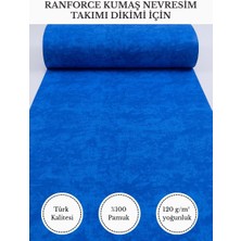 Fabricstown Ranforce Kumaş Nevresim Dikimi Için – %100 Pamuk, 240 cm × 100 Cm, Mermer Desen V-77
