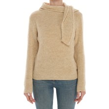 Qoolest Fiyonk Yaka Detaylı Yüksek Yaka Triko Kazak