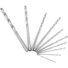 10 Yüksek Hızlı Çelik Matkap Uçları ile El Bükümü Matkap Mini Pim Mengene Döner Ahşap Delme Aletleri