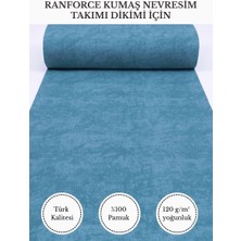 Fabricstown Ranforce Kumaş Nevresim Dikimi Için – %100 Pamuk, 240 cm × 100 Cm, Mermer Desen V-74
