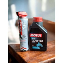 Motul Moto 20W40 4t 1 Litre Motosiklet Yağı/motosol Zincir Yağlayıcı Sprey