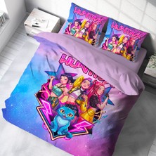 Hediyechy Huntrix Temalı Çift Kişilik Nevresim Takımı