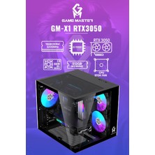 GM Game Master Gm-X1 Intel I5-11400F 16GB Ram 512GB M.2 RTX3050 6gb 96 Bit Rgb Mini Akvaryum Siyah Gaming Kasa