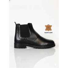 Oregon Shoes Oregon ® I 101 Chelsea Lastikli Fermuarlı Siyah Hakiki Deri Erkek Bot