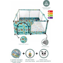 Sozzy Toys Erkek Bebek ve Çocuk Oyun Alanı – Kaymaz Yumuşak Oyun Matı – Katlanabilir Güvenli Oyun Zemini