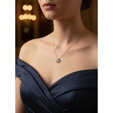 Zarene Silver Kraliçe Kalp Kolye 925 Ayar Gümüş