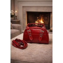 Lorevie Kadın Kemer Toka Detaylı Mini El ve Omuz Çantası