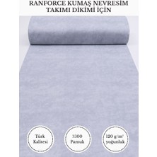 Fabricstown Ranforce Kumaş Nevresim Dikimi Için – %100 Pamuk, 240 cm × 100 Cm, Mermer Desen V-72
