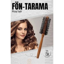Bi Dünya Shop Hsnet Fön Fırçası Ahşap Saplı Fön ve Tarama Fırçası - UD001X-51KW94