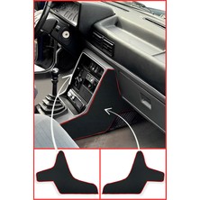 Tusba Market Renault Broadway R9/11 Spring Fairway Flash Torpido Orta Konsol Koruma Kırmızı Yan Kaplama Halısı