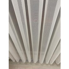 İnci Life Home Modern Dokulu Petekli Ekru Renkli 1/2,5 Orta Pileli Tül Perde