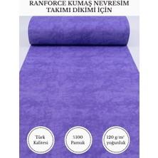 Fabricstown Ranforce Kumaş Nevresim Dikimi Için – %100 Pamuk, 240 cm × 100 Cm, Mermer Desen V-36