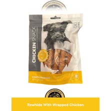M-Pets Chicken Snack Rawhide With Wrapped Chicken - Tavuklu & Sığır Derili Köpek Ödül Maması 144 gr