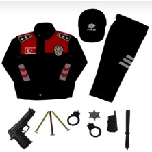 Arya Kostüm Çocuk Yunus Polis Kostüm 2-10 Yaş Çocuk Polis Kostümü | Karne Günü, Doğum Günü ve Kostüm Partisi