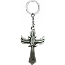 Herşey Nota Death Note Karakteri "l"in Harfi Figürlü Unisex Anahtarlık