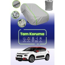 Dokaca Neo Gri Neon Fitilli Citroen C3 Uyumlu Oto Branda Araba Brandası Koruma Örtüsü