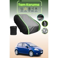 Dokaca Neo Siyah_gri_siyah Neon Fitilli Fiat Grande Punto 5 Kapılı 2005 - 2009 Uyumlu Koruma Örtüsü