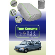 Dokaca Neo Gri Neon Fitilli Suzuki Wagon R 1997 - 2000 Uyumlu Araba Brandası Koruma Örtüsü