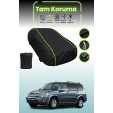 Dokaca Neo Siyah Neon Fitilli Suzuki Grand Escudo Uyumlu Oto Branda Araba Brandası Koruma Örtüsü