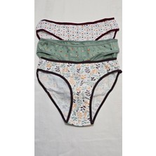 Macal Pink White Underwear Kadın Külot 3'lü Set 2602