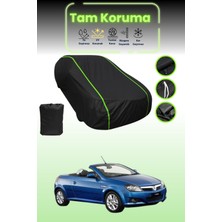 Dokaca Neo Siyah Neon Fitilli Opel Tigra Twin Top 2004 - 2009 Uyumlu Araba Brandası Koruma Örtüsü