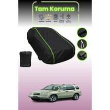 Dokaca Neo Siyah Neon Fitilli Suzuki Escudo 2 Uyumlu Oto Branda Araba Brandası Koruma Örtüsü