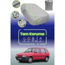 Dokaca Neo Gri Neon Fitilli Fiat Uno Uyumlu Oto Branda Araba Brandası Koruma Örtüsü