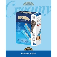 M-Pets Creamy Ton Balıklı & Karidesli Kedi Krema Ödül Maması 25X15 gr
