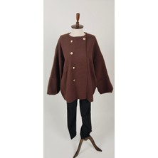 Premium Düğmeli Keçe Hırka