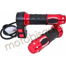 Gaz Kolu [takım] [3 Vites / Ileri-Geri] Kırmızı - Ebıke