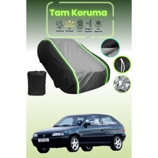 Dokaca Neo Siyah_gri_siyah Neon Fitilli Opel Astra 3 Kapılı 1994 - 1998 Uyumlu Koruma Örtüsü Araba Brandası