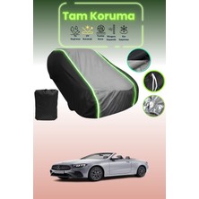 Dokaca Neo Siyah_gri_siyah Neon Fitilli Mercedes E-Class Cabriolet (A238) 2016 - 2021 Uyumlu Koruma Örtüsü