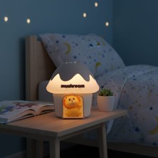 Q-Cute Çoçuk Odası LED Gece Lambası Sarjlı 2 Işık Modlu,tavana Yıldız Yansımalı