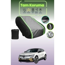 Dokaca Neo Siyah_gri_siyah Neon Fitilli Renault Megane E-Tech Electric Uyumlu Koruma Örtüsü Araba Brandası